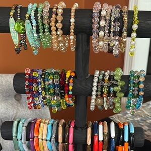 Hand Crafted Multicolor Beaded Bracelets